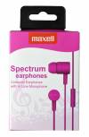 Maxell Spectrum Ακουστικά με Υφασμάτινο Κορδόνι και Μικρόφωνο Ροζ 303620